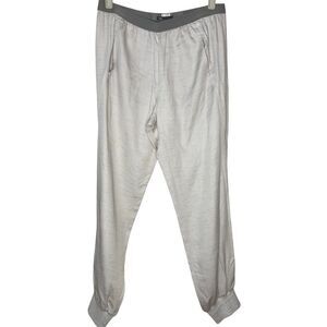 Vince Jogger Pants Soft Silky Pull On Modal Light Heathered Gray Size Medium